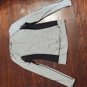 Lululemon Lose Sleeve Base Layer with Black Mesh Striping